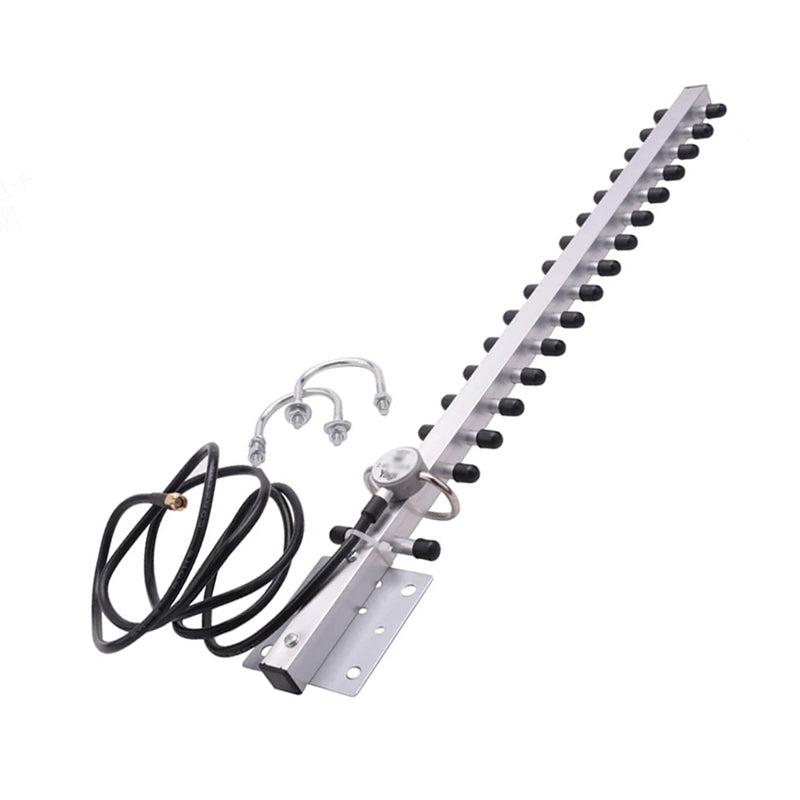 Antena Yagi de largo alcance para exteriores de 2,4 GHz, alta ganancia de 25dBi para enrutador inalámbrico, monitoreo remoto de tarjeta de red