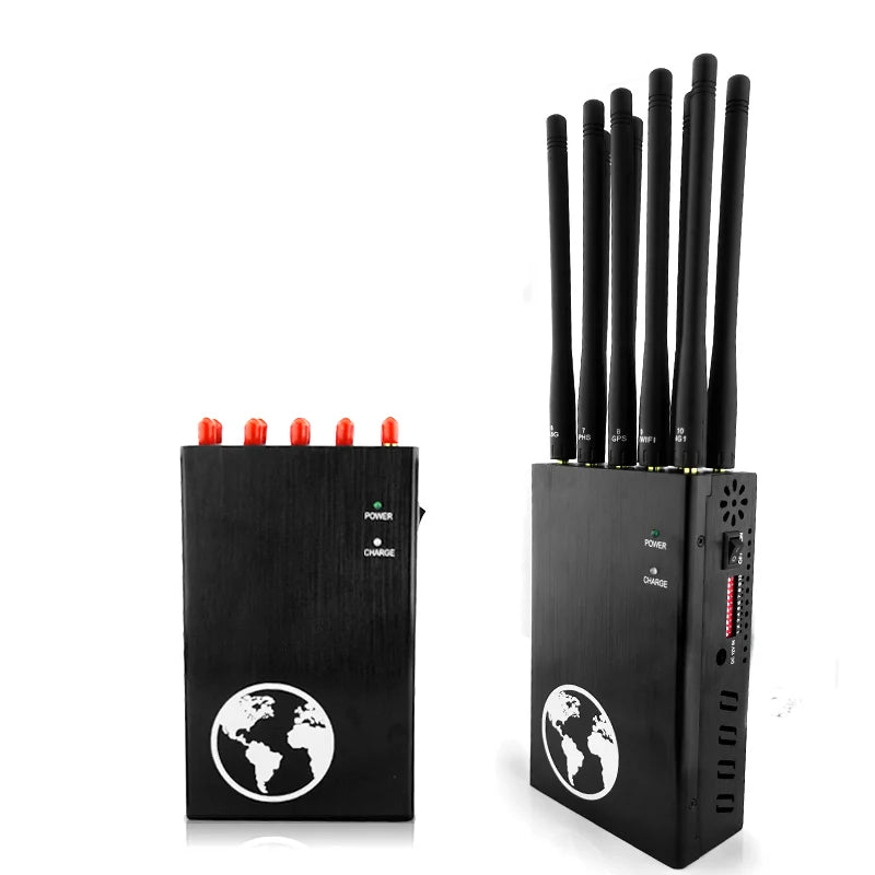 Detector portátil de señales móvil de 10 canales GSM 2G/3G/4G/5G con GPS y WiFi