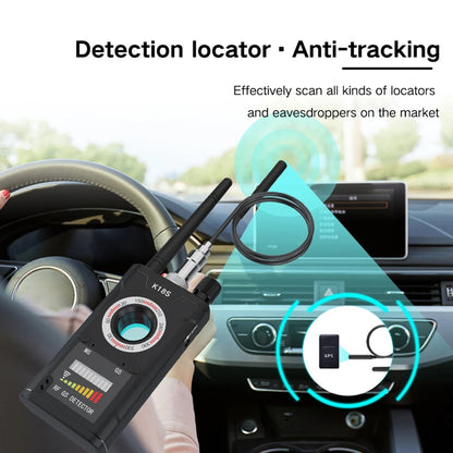 Detector Antiespía K18 con Pantalla LED – Detector de Cámaras Ocultas, GPS y Señales RF