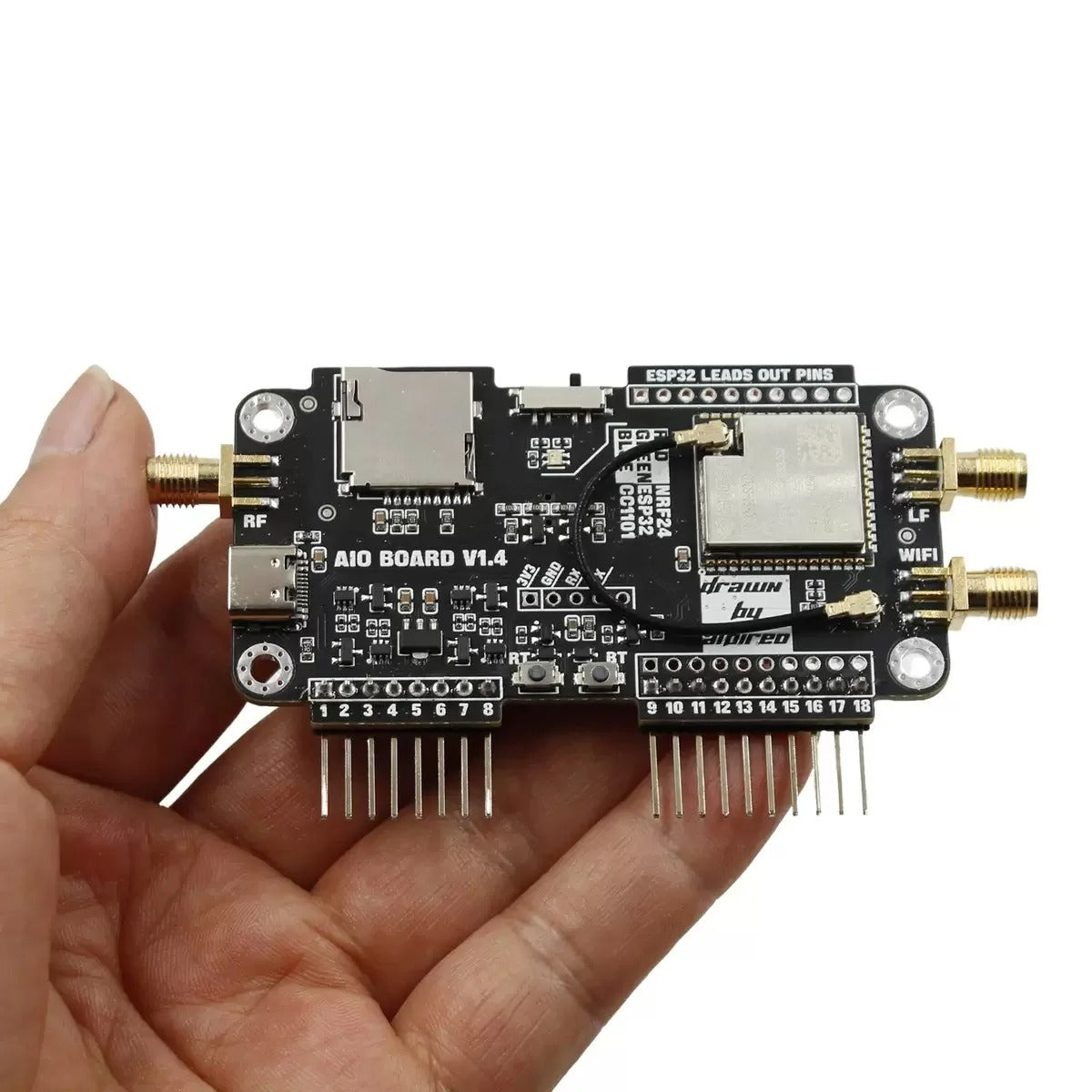 Módulo de Expansión 3-en-1 para Flipper Zero – WiFi, NRF24 y CC1101